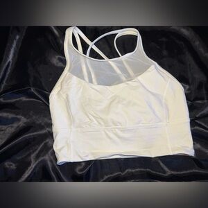 Women's White Lululemon Sports Bra
